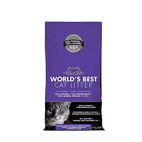 Cát mèo hữu cơ World’s Best Cat Litter Lavender Scented Multiple Cat Clumping 3,18Kg