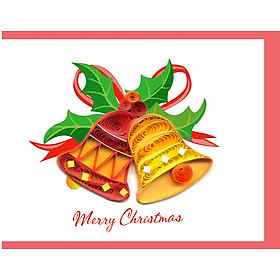 Thiệp Nghệ Thuật Giấy Xoắn - Khúc Chuông Giáng Sinh - Christmas Chime - Christmas - Việt Net - 6.5x8.5