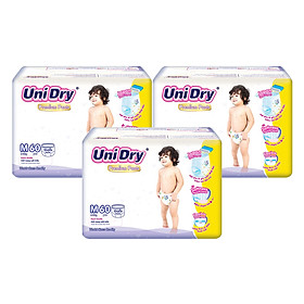 Combo 3 Tã Quần UniDry Premium M60 (60 Miếng)