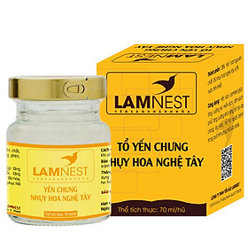 YẾN SÀO CHƯNG NHUỴ HOA NGHỆ TÂY ( 28% yến ) Hộp 1 hủ LAMNEST