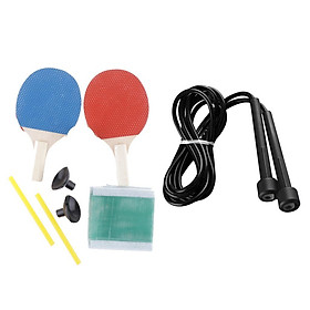 Mini Table Tennis Racket Ball Net Indoor Paddle Tennis Jump Rope Equip
