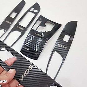 Ốp nội thất Carbon xe Toyota Vios 2019- 2020- 2021- 2022 vân cacbon hàng đẹp - dùng cho bản số tự động