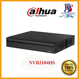Đầu ghi Dahua IP 4 kênh NVR2104HS vỏ kim loại, 4 kênh 1080p, chuẩn nén H265, kết nối P2P từ xa - Hàng chính hãng bảo hành 24 tháng