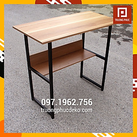 Mua Bàn Làm Việc 2 Tầng Chân Sắt