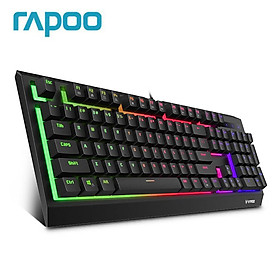 Bàn phím chơi game có dây Rapoo V52S với đèn nền kép màu phun màu xanh lá cây Bàn phím chuyển đổi trò chơi