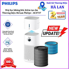 Mua Máy lọc không khí kiêm máy tạo độ ẩm 2 trong 1  công nghệ hiện đại NanoCloud. Thương hiệu Hà Lan cao cấp Philips - AC3737/00. Hàng chính hãng