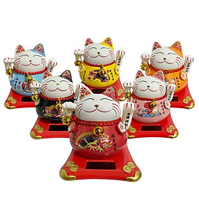 Mua Mèo Thần Tài Vẫy Tay Tự Động Năng Lượng Mặt Trời (Giao Màu Ngẫu Nhiên)