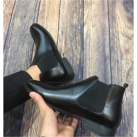 Giầy tăng chiều cao chelsea boot nam da bò cao cấp