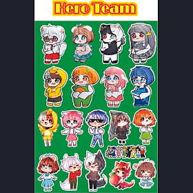 Sticker/ Hình dán Hero Team 2