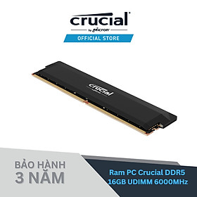 Mua Ram PC Crucial Pro UDIMM DDR5 6000MHz 16GB CL36 (16Gbit) Overclocking  CP16G60C36U5B - HÀNG CHÍNH HÃNG