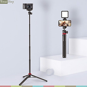 Ulanzi MT-44 / MT-44B - Tripod Mini Cho Máy Ảnh, Điện Thoại, Bluetooth Tải Trọng 1.5 Kg, Chiều Cao Tối Đa 109cm- Hàng chính hãng