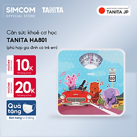 Cân sức khoẻ cơ học Tanita HA801 Nhật Bản Tanita, chính hãng nhật bản,cân cơ học,cân chính hãng,cân nhật bản,cân sức khoẻ y tế,cân sức khoẻ gia đình,cân sức khoẻ cao cấp,cân 120kg,cân 130kg, Cân sức khoẻ mini (HÌNH ĐỘNG VẬT NGỘ NGHĨNH)