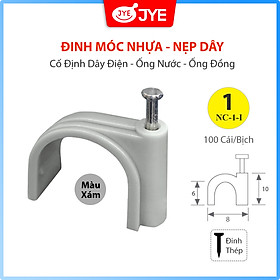 Mua Đinh Móc Nhựa JYE (NC-1-i) 100 Cái/Bịch  Nẹp Đinh Ghim Cố Định Dây Điện  Đinh Móc Ống Đồng Điều Hòa - Ống Nước  Đinh Bằng Thép Chắc Chắn  Nhiều Size Lựa Chọn