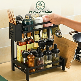 Kệ Gia Vị Nhà Bếp 2 Tầng  Đa Năng