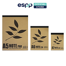 Sổ giấy note màu trắng từ lá cây tái chế 70 tờ khổ A5/ A6/ A7- ESPP