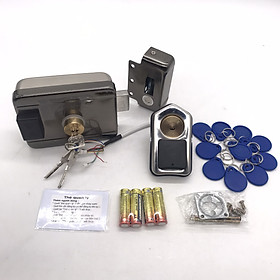 Mua Khoá cổng nguồn Pin 2A mở cửa = thẻ từ  & chìa cơ ( chống nước) - Hàng nhập khẩu