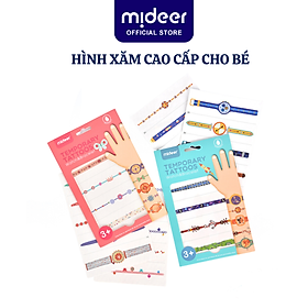Miếng dán hình xăm đồng hồ và vòng tay Mideer Watch & Bracelet Temporary Tattoos Cho Bé