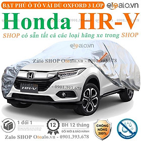 Bạt che phủ xe ô tô Honda HRV 3 lớp cao cấp