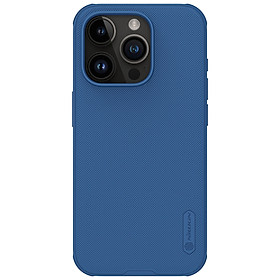 Ốp Lưng cho iPhone 15 / 15 Plus / 15 Pro / 15 Pro Max Nillkin Super Frosted Shield Pro Case - Hàng Chính Hãng - Xanh dương - iPhone 15 Pro