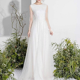 Đầm maxi dạ hội kết cườm tay dài TRIPBLE T DRESS -Size M/L/XL - MS12V