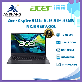 Mua Máy tính xách tay Acer - NX.KRSSV.001 - RMN: N23L1 (AL15-51M-55NB) Intel C i5-1155G7/1*8G/512G SSD/15.6 FHD/Windows 11 Home - HÀNG CHÍNH HÃNG