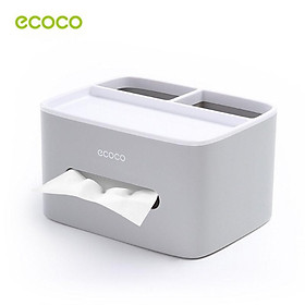 Mua Hộp Đựng Giấy Ăn Kèm Ngăn Để Điểu Khiển  Remote Đa Năng Thương Hiệu Ecoco Chĩnh Hãng | Gia Dụng Plus
