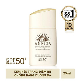 Kem nền trang điểm BB chống nắng dưỡng da Anessa SPF 50+ PA++++ 25ml
