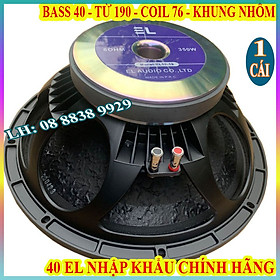 Hình ảnh CỦ LOA BASS 40 EL TỪ 190 COIL 75.5 NHẬP KHẨU HÀNG CHÍNH HÃNG TIẾNG SÁNG - GIÁ 1 CỦ LOA