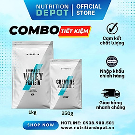 Combo Tăng cơ và Sức mạnh 01 - Impact Whey Protein 1kg và Creatine 250g