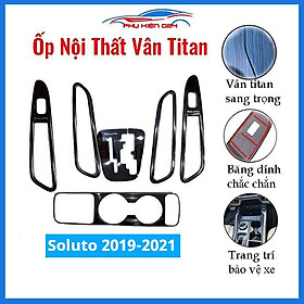 Ốp nội thất Soluto 2019-2020-2021 vân Titan bảo vệ chống xước và làm đẹp xe