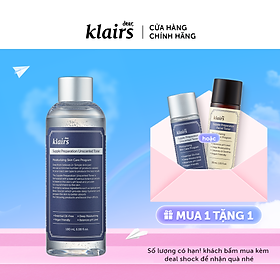 Nước hoa hồng Dear, Klairs Supple Preparation Unscented Toner 180ml