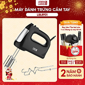 Máy đánh trứng Lebenlang, máy trộn cầm tay 5 tốc độ, công suất lớn 400W, bảo hành 2 năm - hàng chính hãng