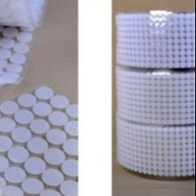 Set 10 cặp nhám dính tròn ,băng nhám tròn 2 mặt có keo sẵn