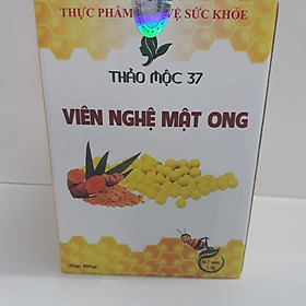 Combo Viên nghệ mật ong Thảo mộc 37 (1 Hũ 500g + 1 túi 100g)