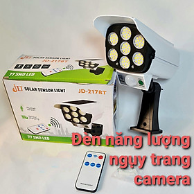 Mua Đèn năng lượng mặt trời 77 Led Dạng Camera Cảm biến chuyển động ban đêm Tặng kèm điều khiển remove