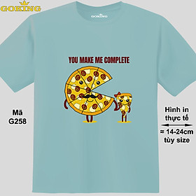 You Make Me Complete, mã G258. Áo thun in đẹp cho nam nữ, cặp đôi, gia đình. Áo phông Goking hàng hiệu cao cấp
