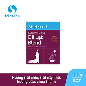 SHIN Cà Phê - Cà phê túi nhúng đặc sản Đà Lạt Blend hộp 10 gói