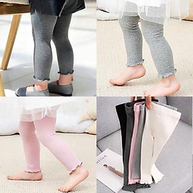 Quần legging bé gái, thun gân co giãn nhiều cho bé thoải mái, năng động