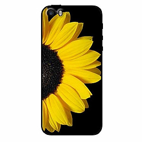Ốp lưng in cho iphone 5/ 5s/ 5se hoa hướng dương nền đen