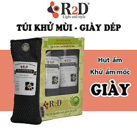 Túi hút ẩm khử mùi và lọc không khí cho tủ Giày Dép (hộp 4 túi nhỏ) làm từ Than hoạt tính gáo dừa