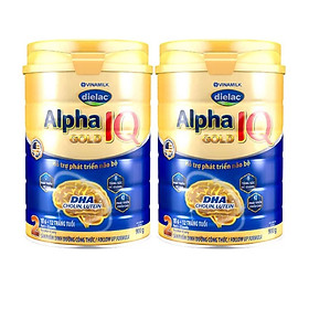 COMBO 2 HỘP SỮA BỘT DIELAC ALPHA GOLD IQ 2 900G CHO TRẺ TỪ 6 - 12 THÁNG