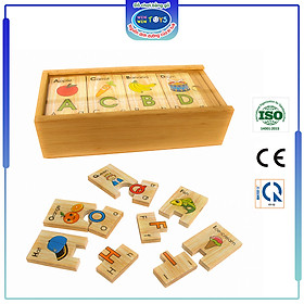 Đồ chơi gỗ Bộ tìm chữ cái tiếng Anh | Winwintoys 64312 | Phát triển trí tuệ và tư duy | Đạt tiêu chuẩn CE và TCVN