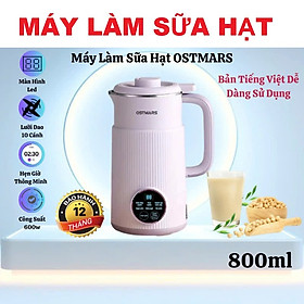 Máy Làm Sữa Hạt Ngũ Cốc Đa Năng OSTMARS – Nấu Cháo, Súp, Hẹn Giờ Tiện Lợi, Công Suất 600W Loại Xịn, đèn ốp trần