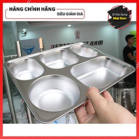 Mua Khay Đựng Cơm Inox Cao Cấp 5 Ngăn Sâu Lòng Hàn Quốc Khay Đựng Cơm Văn Phòng Xí Nghiệp Dùng Cho Bếp Ăn Đảm Bảo Vệ Sinh
