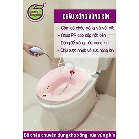 Chậu Xông Vùng Kín Sau Sinh, Chậu xông hơi vùng kín Gấp Gọn, gắn bồn cầu