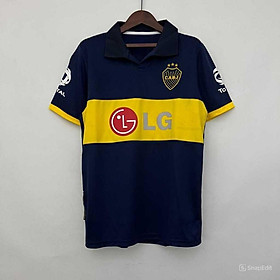 Áo Bóng Đá Retro Boca Juniors 2009 - Sân Nhà bản cao cấp vải Cotton Polyester