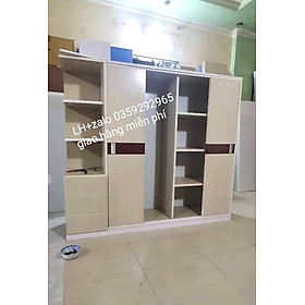 Tủ nhựa đài Loan 4 cánh 1 kệ cửa lùa