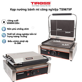 Mua Kẹp nướng điện (sandwich) TIROSS 2200W TS9679F - Hàng chính hãng