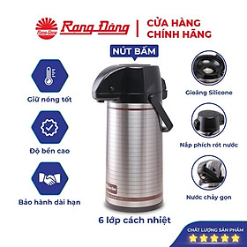 Mua Phích đựng nước Rạng Đông nút bấm 2 lít Model: RD-2045ST3.E