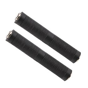 2x 6.35mm 1/4'' Female to Female Mono Audio Coupler Adapter Connectors